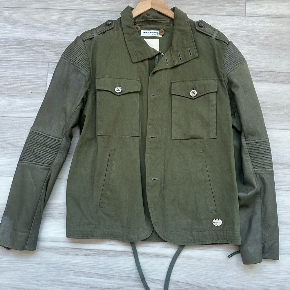 Men's Green Jacket by Diesel Jeans